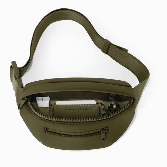 Dagne Dover Handbags - 🫒 Dagne Dover Ace Neoprene belt bag-deep olive green